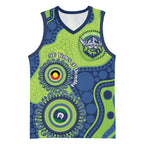 Canberra Raiders NAIDOC Week 2026 Personalised Basketball Jersey 50 Years of Deadly Aboriginal Art
