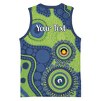 Canberra Raiders NAIDOC Week 2026 Personalised Basketball Jersey 50 Years of Deadly Aboriginal Art