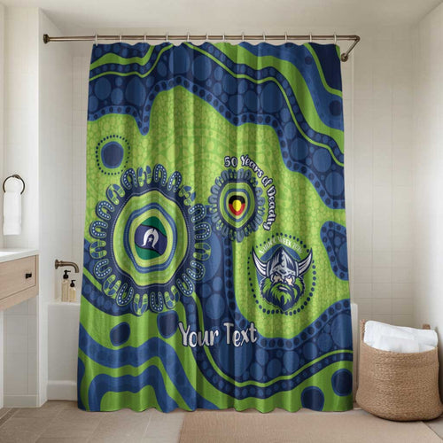 Canberra Raiders NAIDOC Week 2026 Personalised Bathroom Set 50 Years of Deadly Aboriginal Art