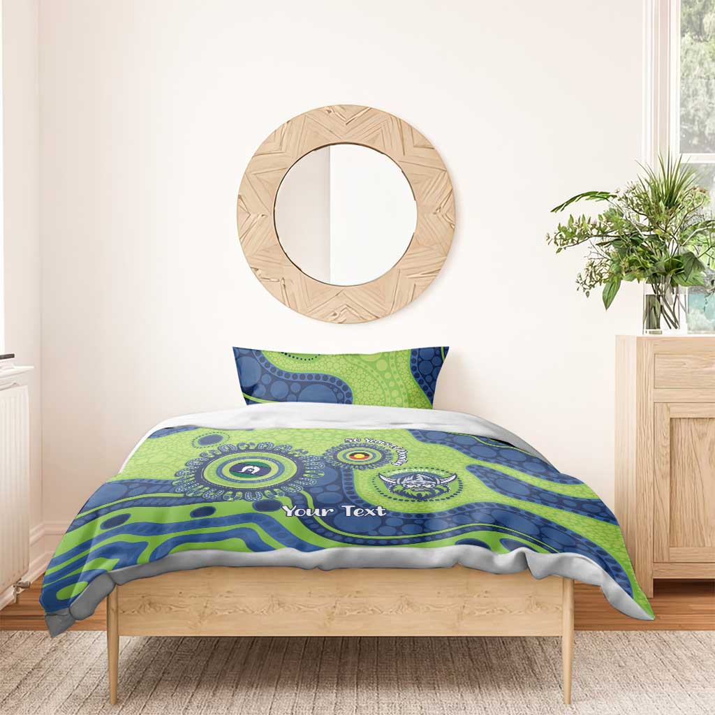 Canberra Raiders NAIDOC Week 2026 Personalised Bedding Set 50 Years of Deadly Aboriginal Art