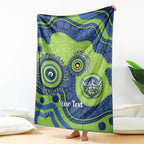 Canberra Raiders NAIDOC Week 2026 Personalised Blanket 50 Years of Deadly Aboriginal Art