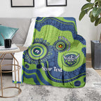Canberra Raiders NAIDOC Week 2026 Personalised Blanket 50 Years of Deadly Aboriginal Art