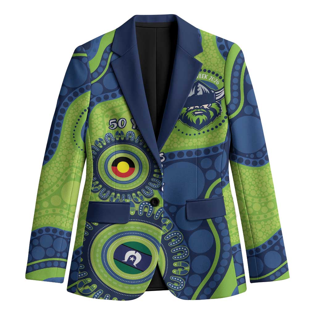 Canberra Raiders NAIDOC Week 2026 Personalised Blazer 50 Years of Deadly Aboriginal Art