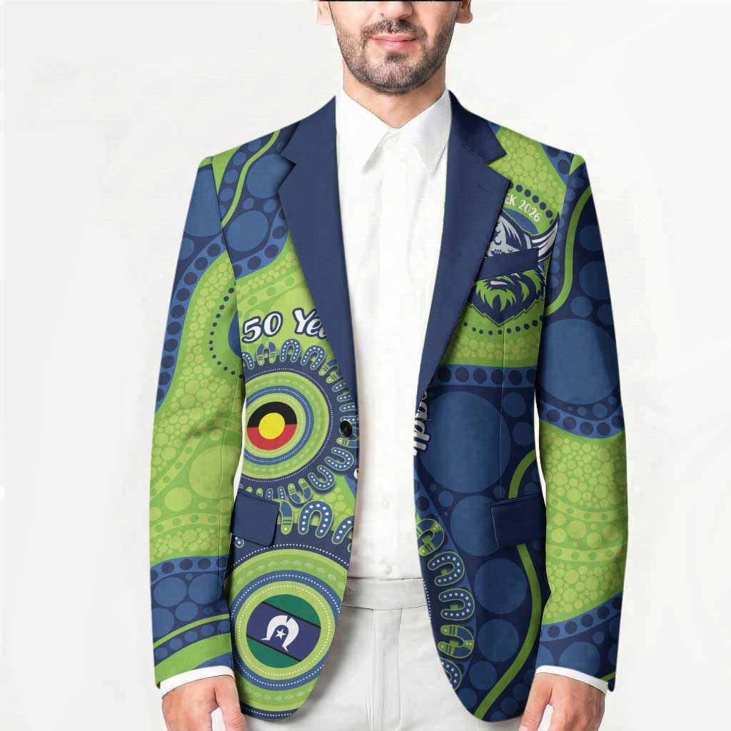 Canberra Raiders NAIDOC Week 2026 Personalised Blazer 50 Years of Deadly Aboriginal Art