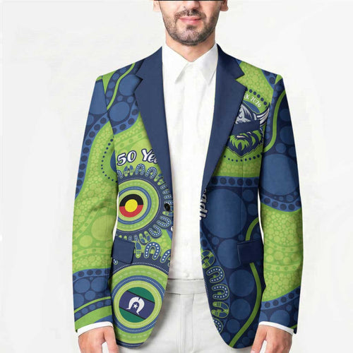 Canberra Raiders NAIDOC Week 2026 Personalised Blazer 50 Years of Deadly Aboriginal Art