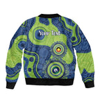 Canberra Raiders NAIDOC Week 2026 Personalised Bomber Jacket 50 Years of Deadly Aboriginal Art