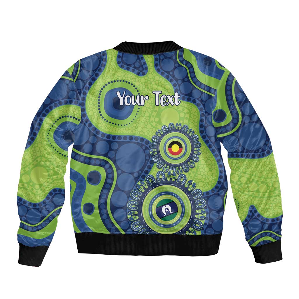 Canberra Raiders NAIDOC Week 2026 Personalised Bomber Jacket 50 Years of Deadly Aboriginal Art