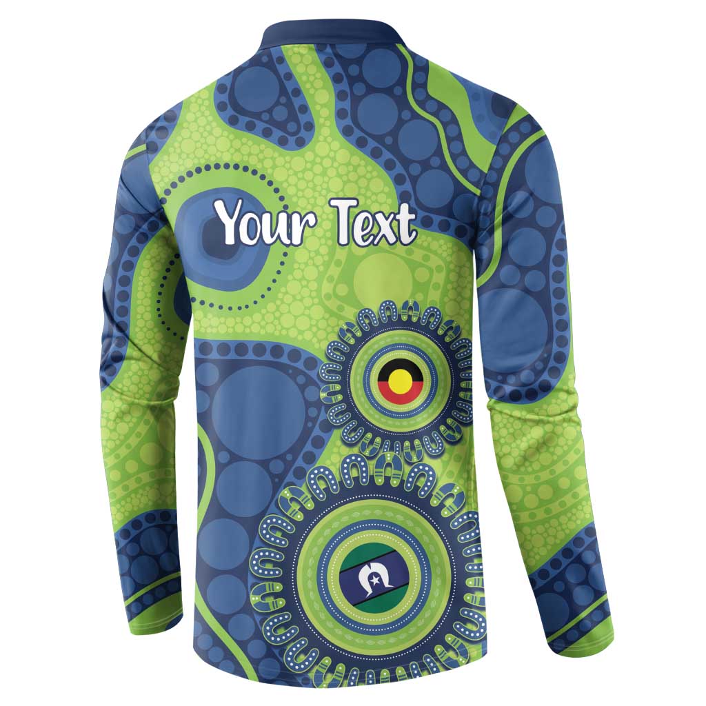 Canberra Raiders NAIDOC Week 2026 Personalised Button Sweatshirt 50 Years of Deadly Aboriginal Art