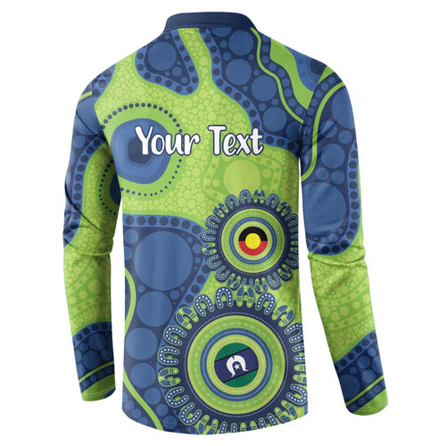 Canberra Raiders NAIDOC Week 2026 Personalised Button Sweatshirt 50 Years of Deadly Aboriginal Art
