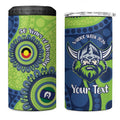 Canberra Raiders NAIDOC Week 2026 Personalised 4 in 1 Can Cooler Tumbler 50 Years of Deadly Aboriginal Art