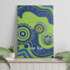 Canberra Raiders NAIDOC Week 2026 Personalised Canvas Wall Art 50 Years of Deadly Aboriginal Art