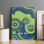 Canberra Raiders NAIDOC Week 2026 Personalised Canvas Wall Art 50 Years of Deadly Aboriginal Art