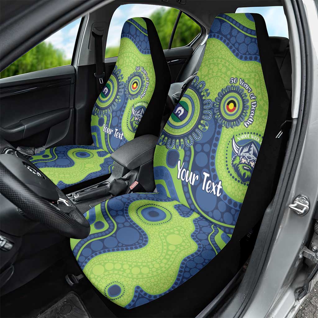 Canberra Raiders NAIDOC Week 2026 Personalised Car Seat Cover 50 Years of Deadly Aboriginal Art