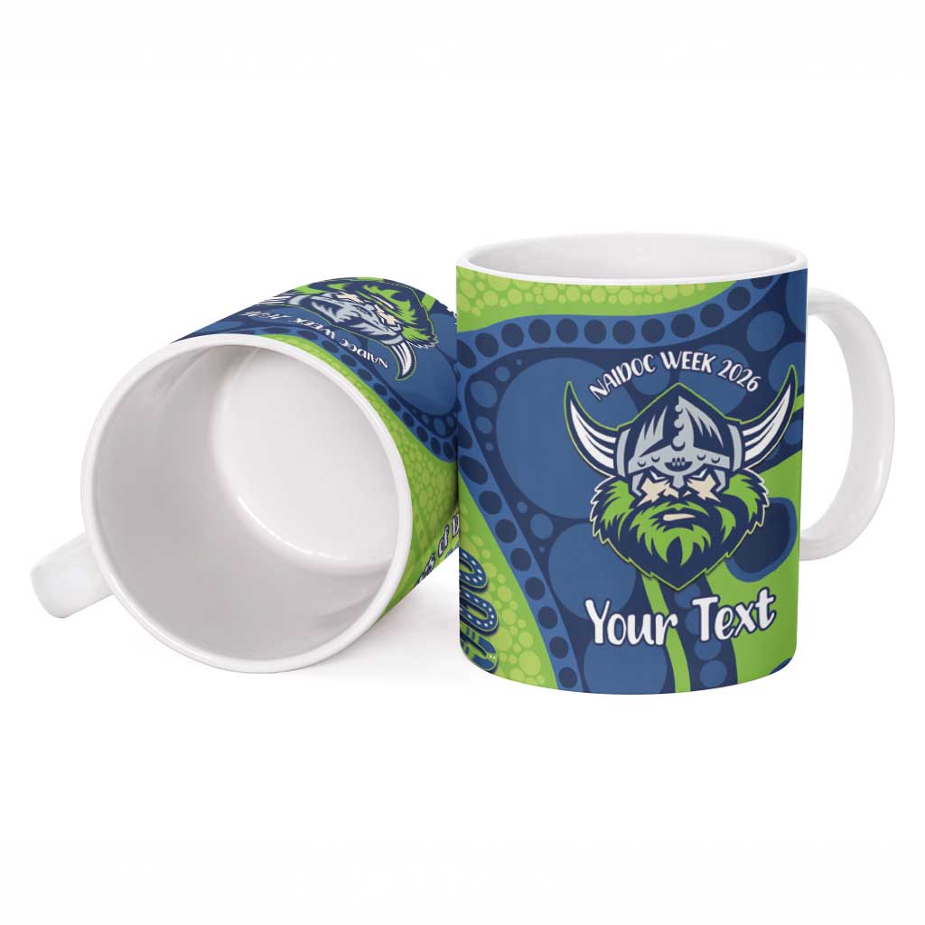 Canberra Raiders NAIDOC Week 2026 Personalised Ceramic Mug 50 Years of Deadly Aboriginal Art