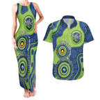 Canberra Raiders NAIDOC Week 2026 Personalised Couples Matching Tank Maxi Dress and Hawaiian Shirt 50 Years of Deadly Aboriginal Art