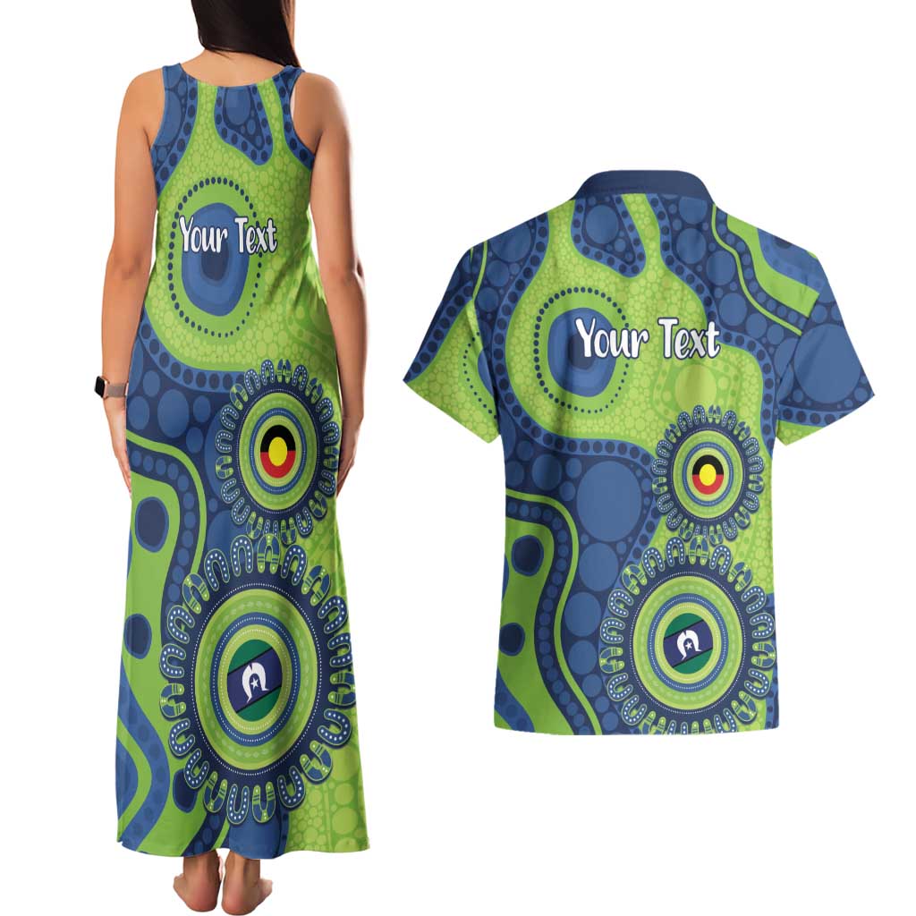 Canberra Raiders NAIDOC Week 2026 Personalised Couples Matching Tank Maxi Dress and Hawaiian Shirt 50 Years of Deadly Aboriginal Art