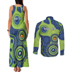 Canberra Raiders NAIDOC Week 2026 Personalised Couples Matching Tank Maxi Dress and Long Sleeve Button Shirt 50 Years of Deadly Aboriginal Art