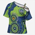 Canberra Raiders NAIDOC Week 2026 Personalised Cross Shoulder Shirt 50 Years of Deadly Aboriginal Art