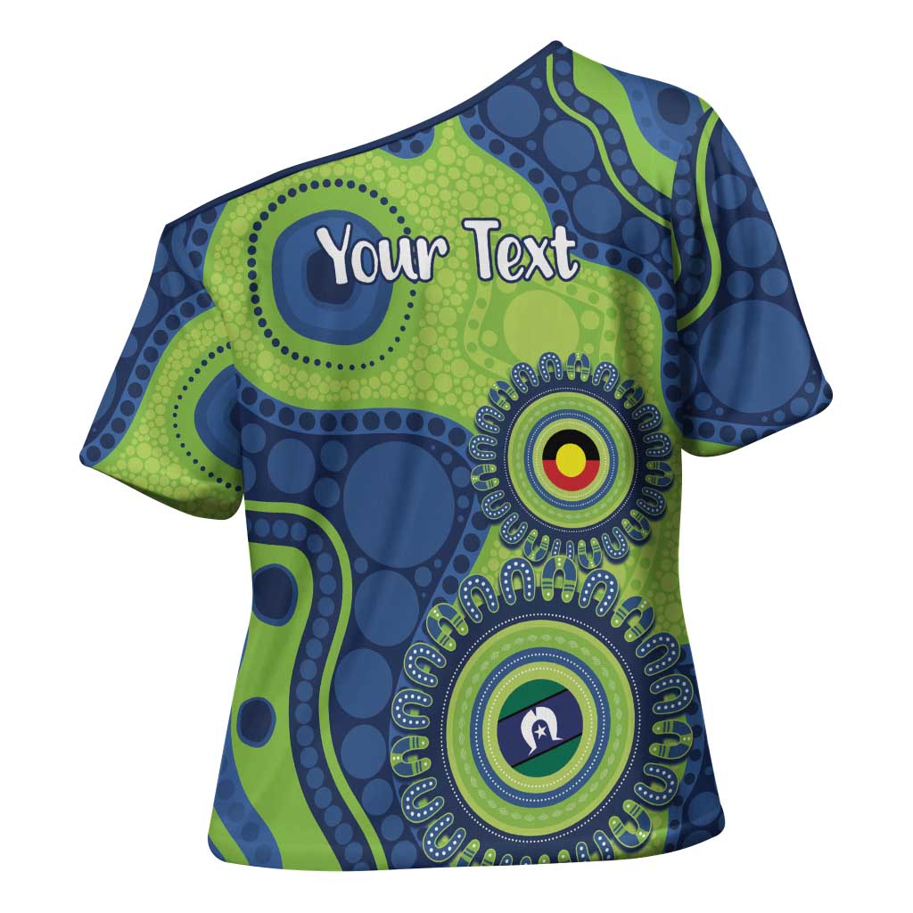 Canberra Raiders NAIDOC Week 2026 Personalised Cross Shoulder Shirt 50 Years of Deadly Aboriginal Art