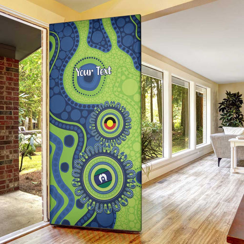 Canberra Raiders NAIDOC Week 2026 Personalised Door Cover 50 Years of Deadly Aboriginal Art