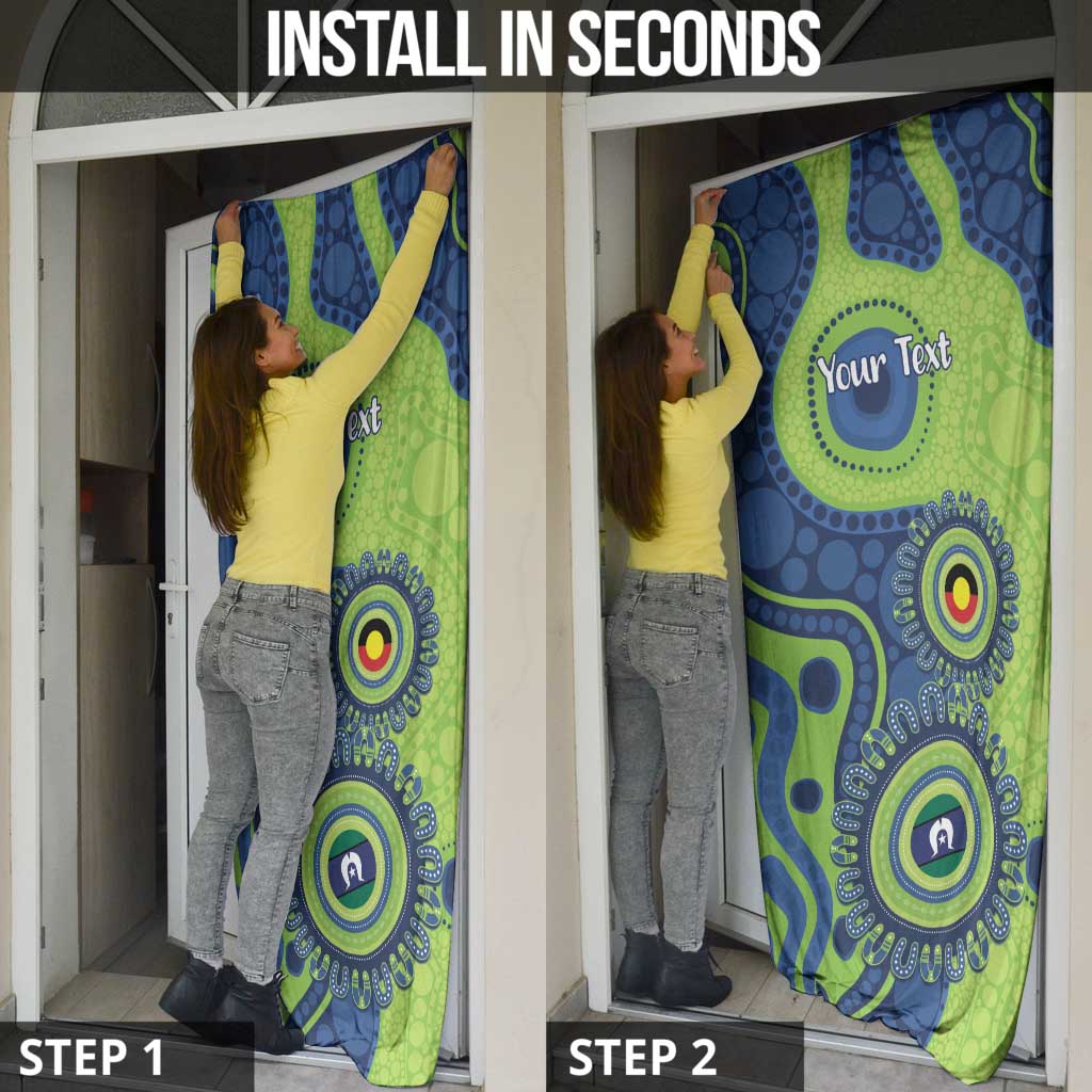 Canberra Raiders NAIDOC Week 2026 Personalised Door Cover 50 Years of Deadly Aboriginal Art