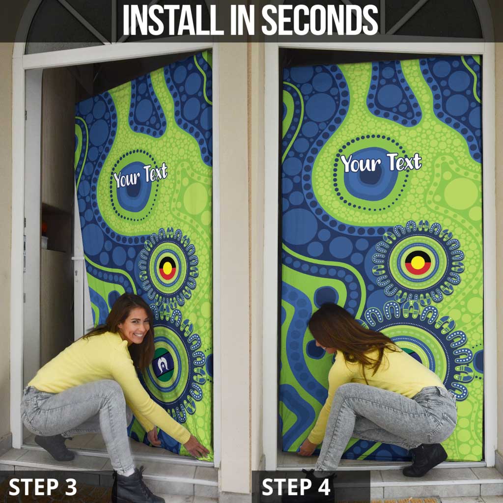 Canberra Raiders NAIDOC Week 2026 Personalised Door Cover 50 Years of Deadly Aboriginal Art
