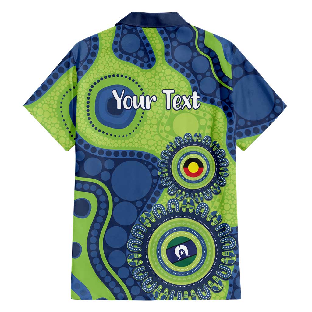 Canberra Raiders NAIDOC Week 2026 Personalised Family Matching Off Shoulder Maxi Dress and Hawaiian Shirt 50 Years of Deadly Aboriginal Art