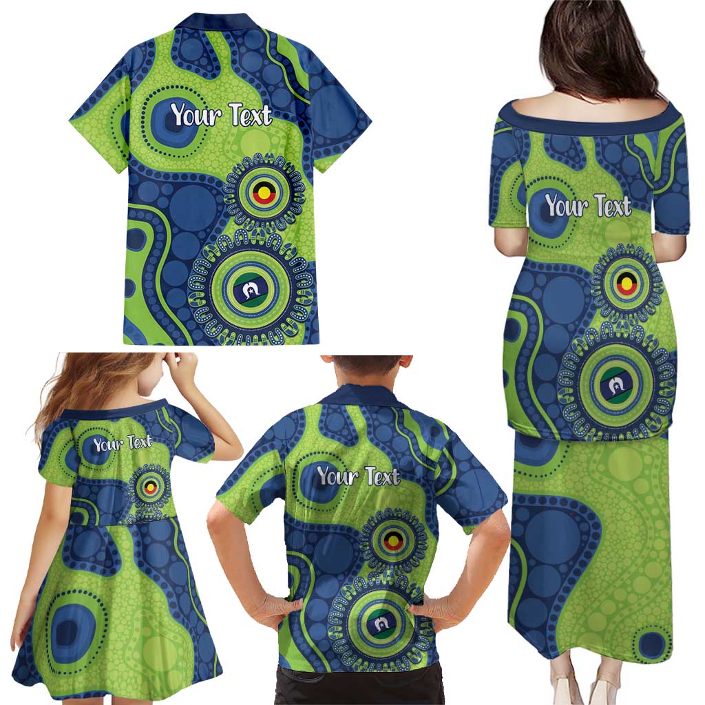 Canberra Raiders NAIDOC Week 2026 Personalised Family Matching Puletasi and Hawaiian Shirt 50 Years of Deadly Aboriginal Art