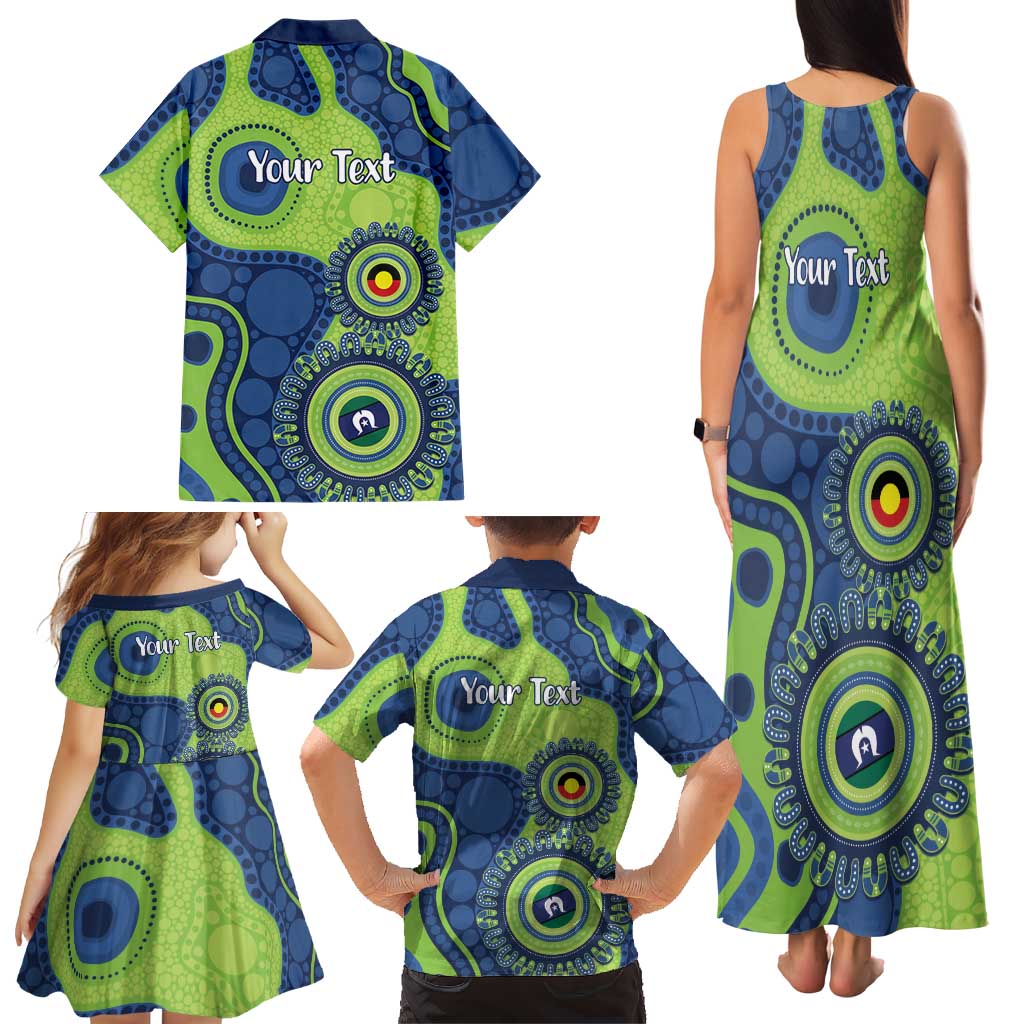 Canberra Raiders NAIDOC Week 2026 Personalised Family Matching Tank Maxi Dress and Hawaiian Shirt 50 Years of Deadly Aboriginal Art