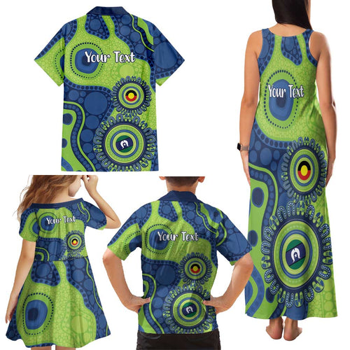 Canberra Raiders NAIDOC Week 2026 Personalised Family Matching Tank Maxi Dress and Hawaiian Shirt 50 Years of Deadly Aboriginal Art