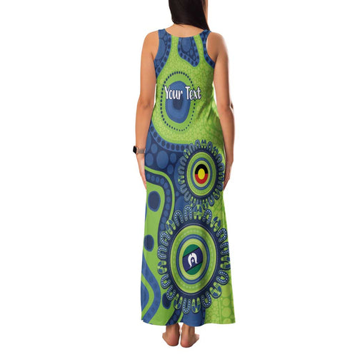 Canberra Raiders NAIDOC Week 2026 Personalised Family Matching Tank Maxi Dress and Hawaiian Shirt 50 Years of Deadly Aboriginal Art