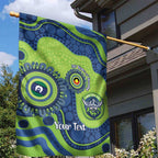 Canberra Raiders NAIDOC Week 2026 Personalised Garden Flag 50 Years of Deadly Aboriginal Art