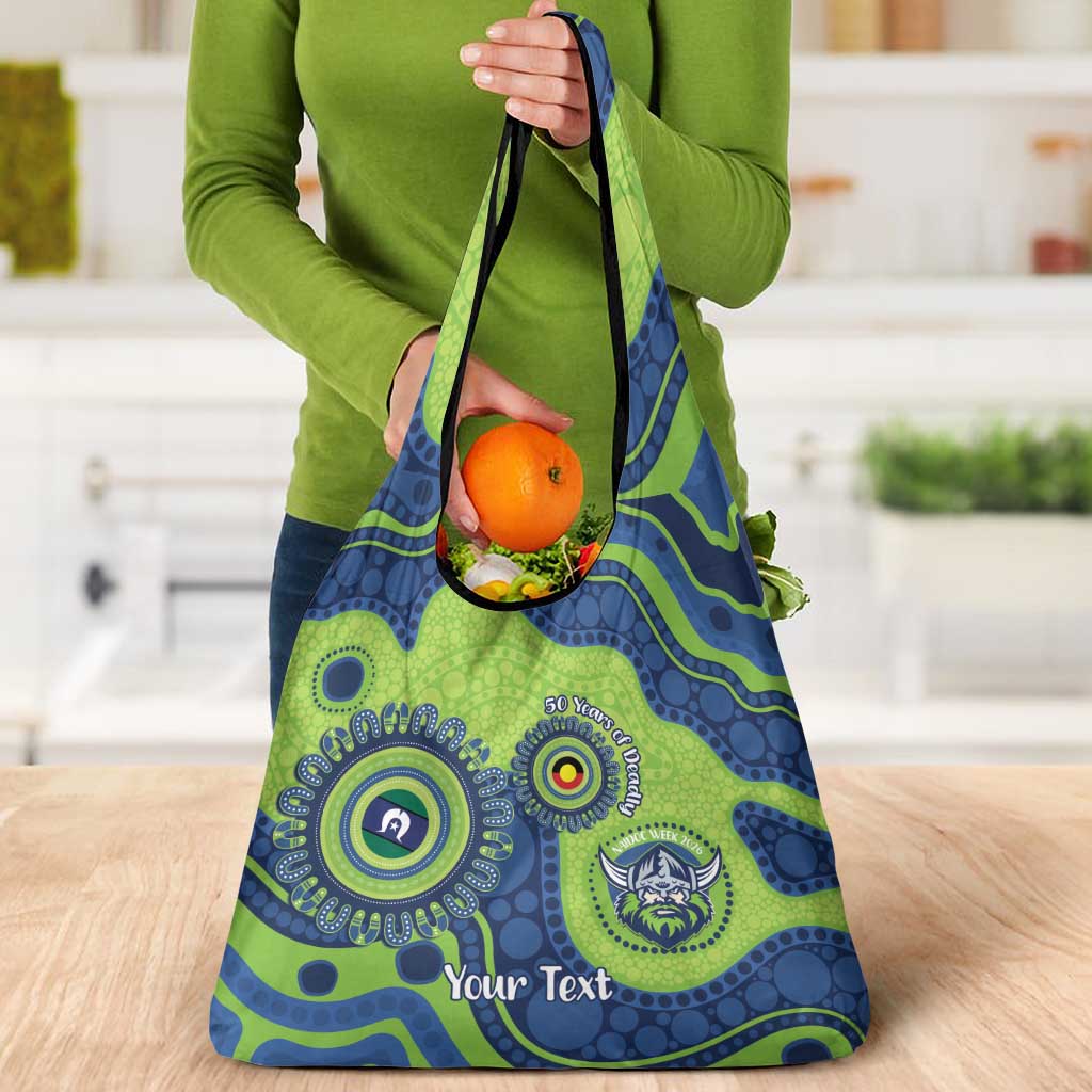 Canberra Raiders NAIDOC Week 2026 Personalised Grocery Bag 50 Years of Deadly Aboriginal Art