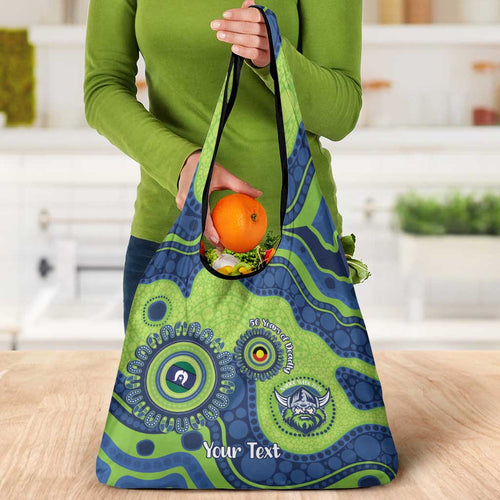 Canberra Raiders NAIDOC Week 2026 Personalised Grocery Bag 50 Years of Deadly Aboriginal Art