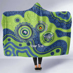 Canberra Raiders NAIDOC Week 2026 Personalised Hooded Blanket 50 Years of Deadly Aboriginal Art
