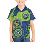 Canberra Raiders NAIDOC Week 2026 Personalised Kid Hawaiian Shirt 50 Years of Deadly Aboriginal Art