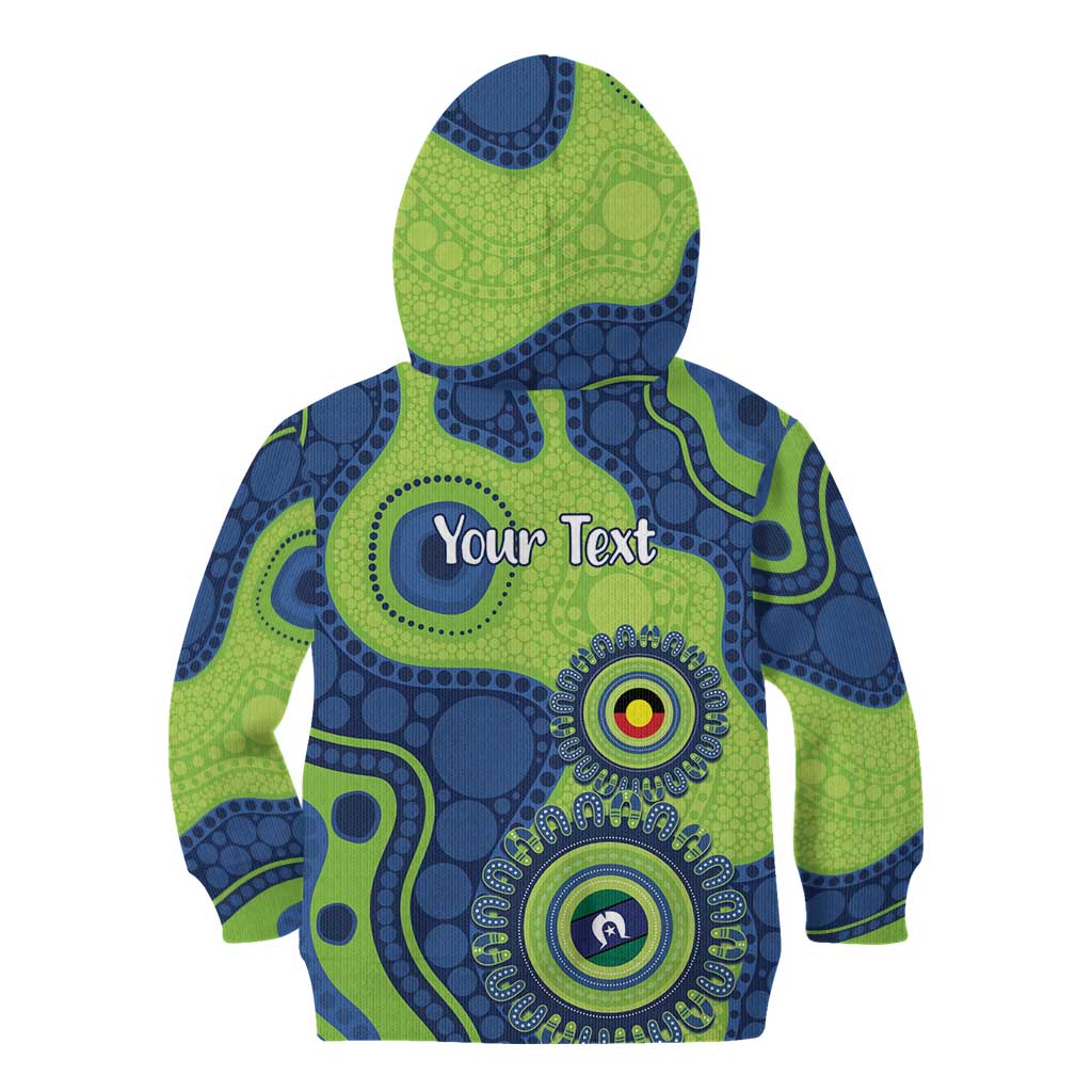 Canberra Raiders NAIDOC Week 2026 Personalised Kid Hoodie 50 Years of Deadly Aboriginal Art