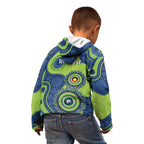 Canberra Raiders NAIDOC Week 2026 Personalised Kid Hoodie 50 Years of Deadly Aboriginal Art