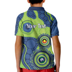 Canberra Raiders NAIDOC Week 2026 Personalised Kid Polo Shirt 50 Years of Deadly Aboriginal Art