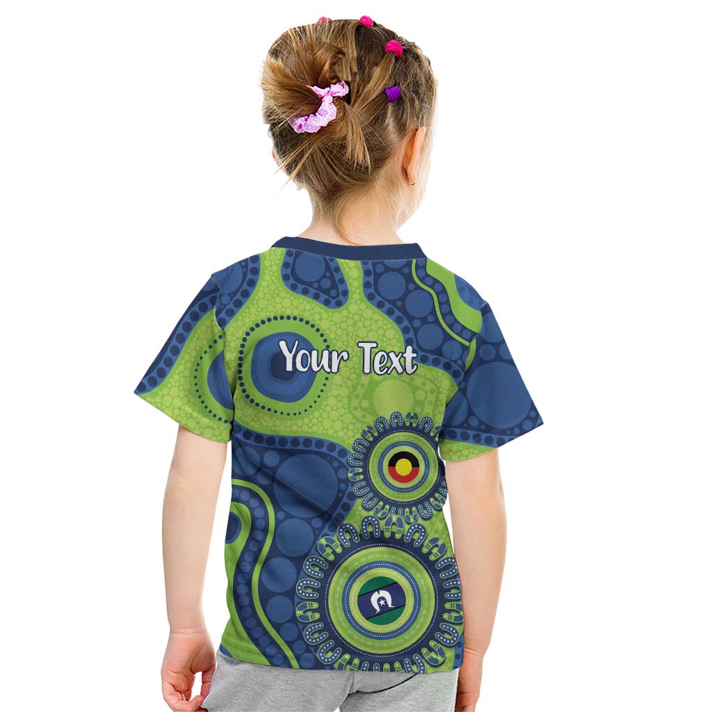 Canberra Raiders NAIDOC Week 2026 Personalised Kid T Shirt 50 Years of Deadly Aboriginal Art