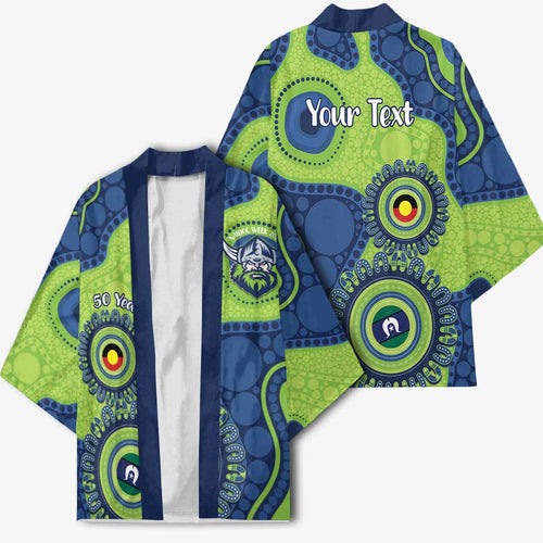 Canberra Raiders NAIDOC Week 2026 Personalised Kimono 50 Years of Deadly Aboriginal Art
