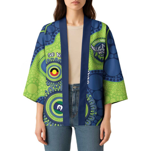 Canberra Raiders NAIDOC Week 2026 Personalised Kimono 50 Years of Deadly Aboriginal Art