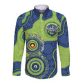 Canberra Raiders NAIDOC Week 2026 Personalised Long Sleeve Button Shirt 50 Years of Deadly Aboriginal Art