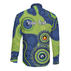 Canberra Raiders NAIDOC Week 2026 Personalised Long Sleeve Button Shirt 50 Years of Deadly Aboriginal Art
