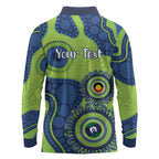 Canberra Raiders NAIDOC Week 2026 Personalised Long Sleeve Polo Shirt 50 Years of Deadly Aboriginal Art