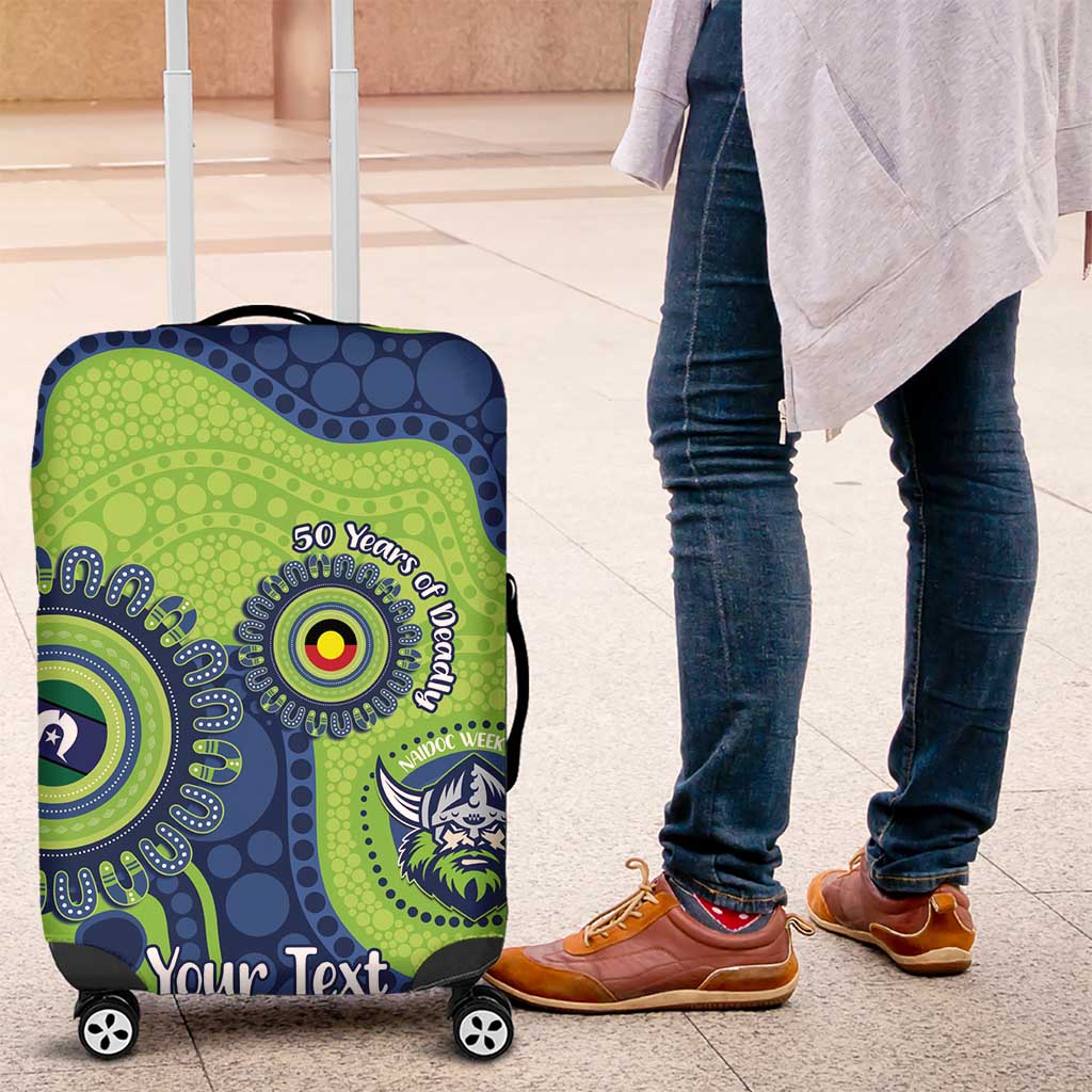 Canberra Raiders NAIDOC Week 2026 Personalised Luggage Cover 50 Years of Deadly Aboriginal Art