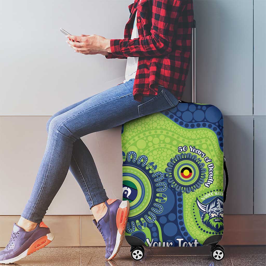 Canberra Raiders NAIDOC Week 2026 Personalised Luggage Cover 50 Years of Deadly Aboriginal Art