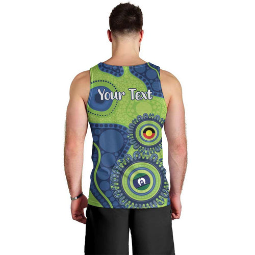 Canberra Raiders NAIDOC Week 2026 Personalised Men Tank Top 50 Years of Deadly Aboriginal Art