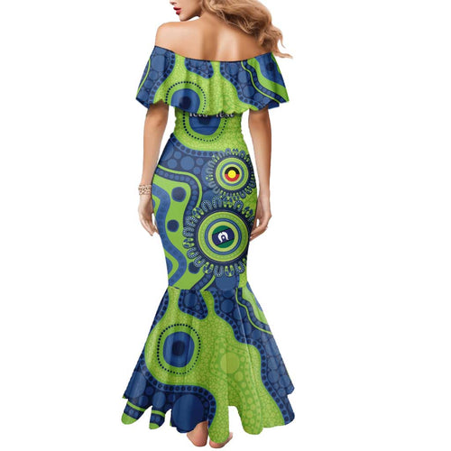 Canberra Raiders NAIDOC Week 2026 Personalised Mermaid Dress 50 Years of Deadly Aboriginal Art