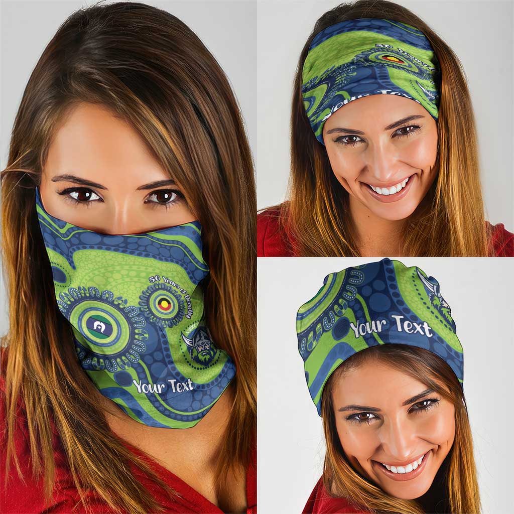Canberra Raiders NAIDOC Week 2026 Personalised Neck Gaiter 50 Years of Deadly Aboriginal Art